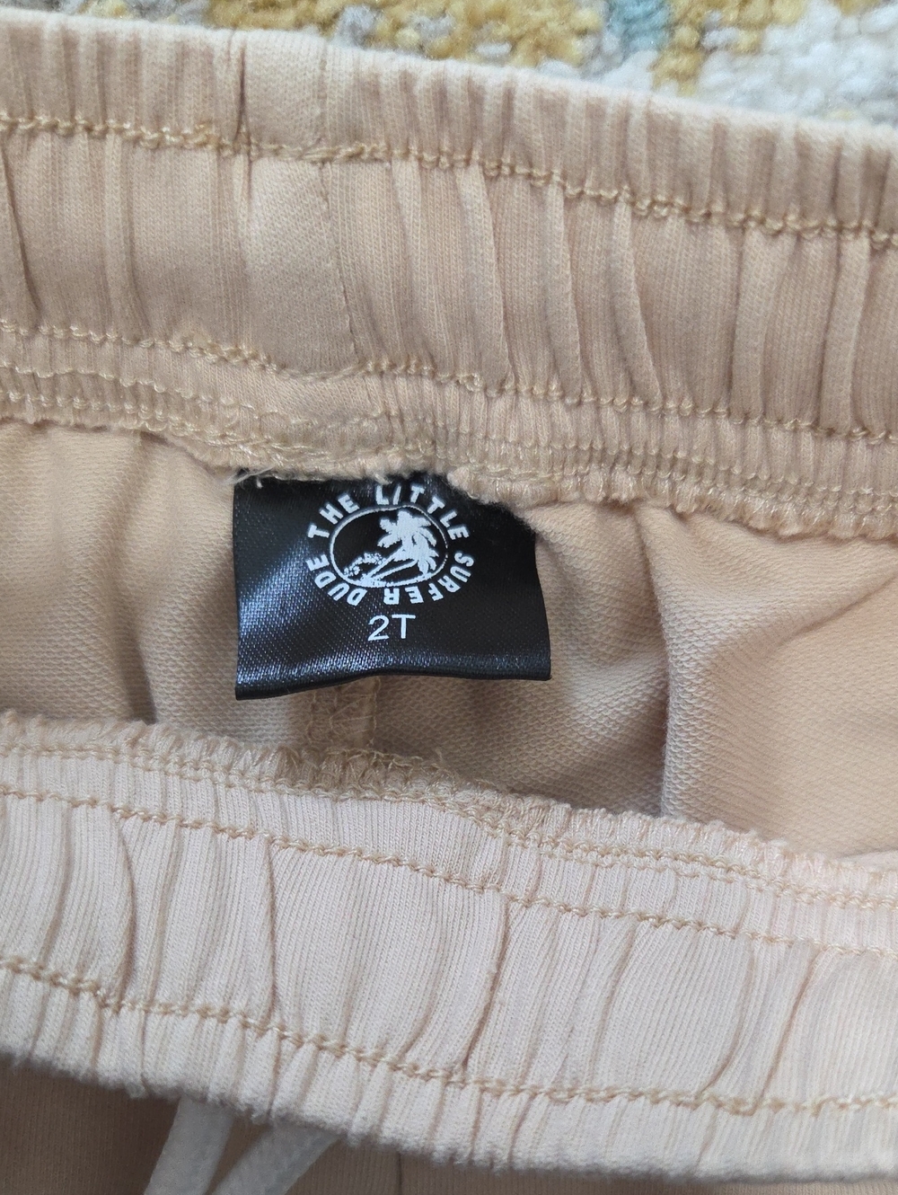 The Little Surfer Dude Beige Everyday Shorts - Picture 3 of 3